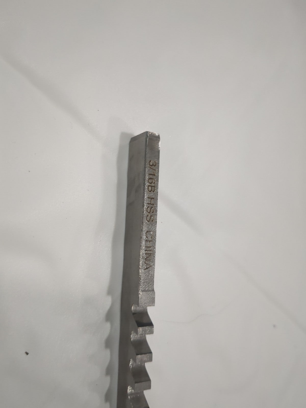 Keyway Broach: Style B, High Speed Steel, 3/16" Wide 395-1112