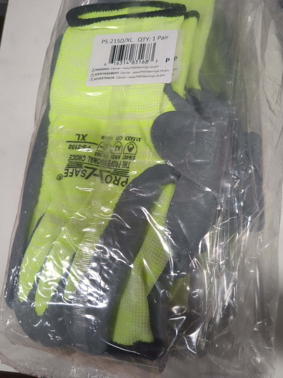 12 pk Cut-Resistant Gloves: PRO-SAFE Size X-Large, ANSI Cut A2 PS-2150/XL