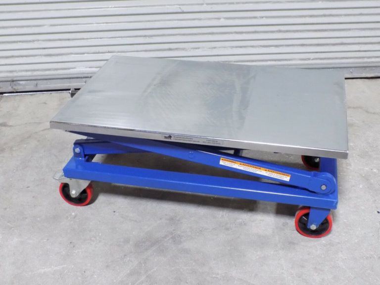 Vestil Steel Mechanical Scissor Lift Cart 660 lb. Capacity 37" x 23.5" Platform