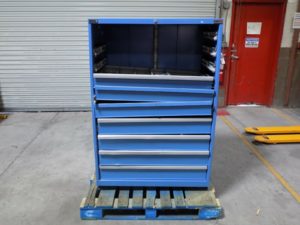 Lista Modular Storage Cabinet 59" x 40" x 22" Steel Blue PARTS/REPAIR