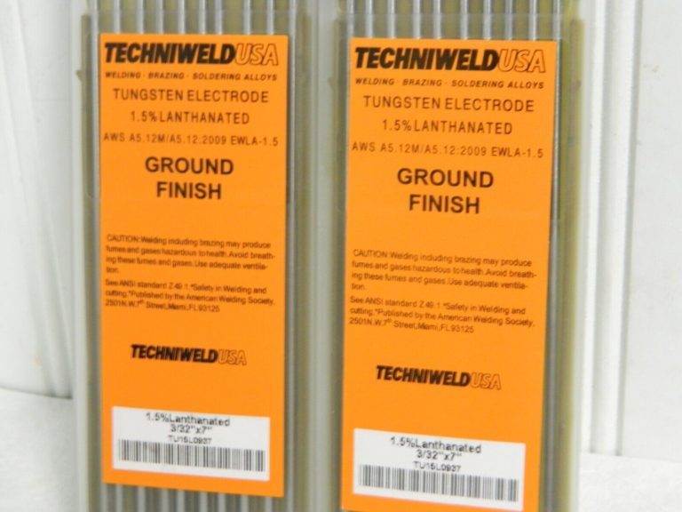 Techniweld USA Tungsten Electrodes 3/32RADS 1.5%THOR Qty 20 TU15L0937