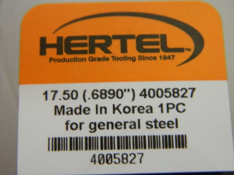 Hertel Series HMD, 17.5mm Diam Grade HC125MD 140° Replaceable Drill Tip 4005827