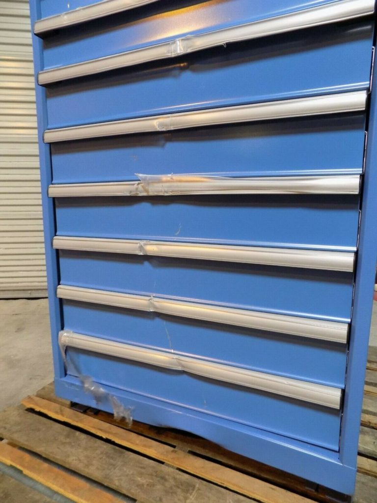 Lista 12 Drawer Modular Storage Cabinet 59" x 28" x 28" Steel Blue DAMAGED