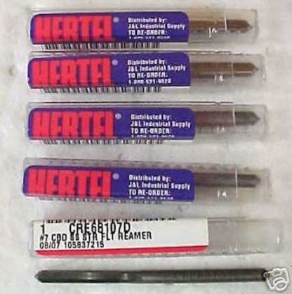 Hertel Chucking Reamers .2010" x 1" Carbide Straight F/S #CRE68107D