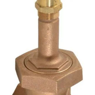 NIBCO 1-1/2" Pipe Class 150 Threaded Bronze Solid Wedge Rising Stem Gate Valve