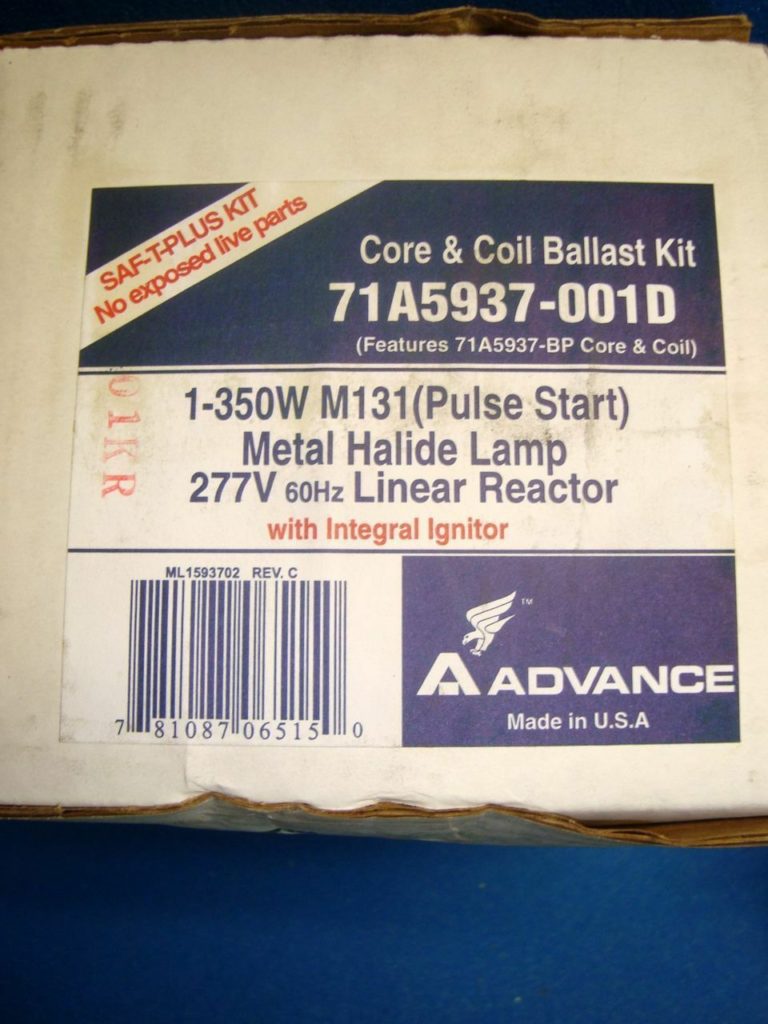 Advance 71a5937-001d 277 Volt 350 Watt MH Core and Coil Ballast Kit for sale online 