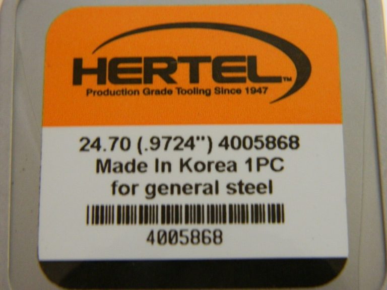 Hertel Series HMD, 24.7mm Diam Grade HC125MD 140° Replaceable Drill Tip 4005868