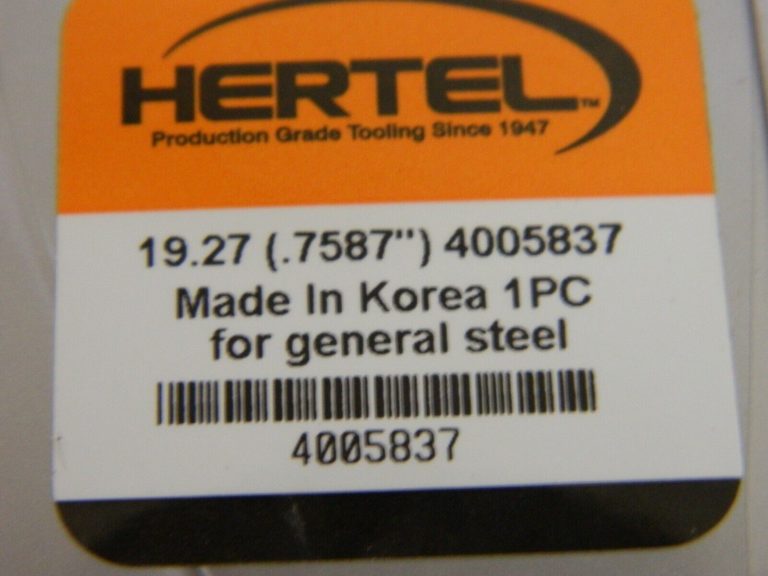 Hertel Drilling Series Hmd 19.27mm Diam Grade Hc125md 140° Replaceable 4005837