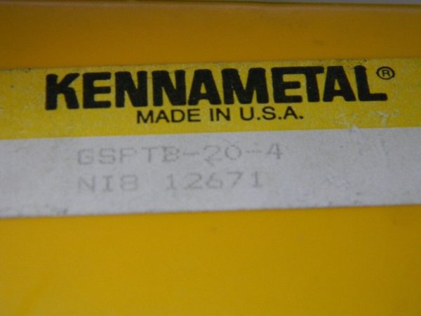 Kennametal GSPTB-20-4 NI8 Deep Grooving Toolholder
