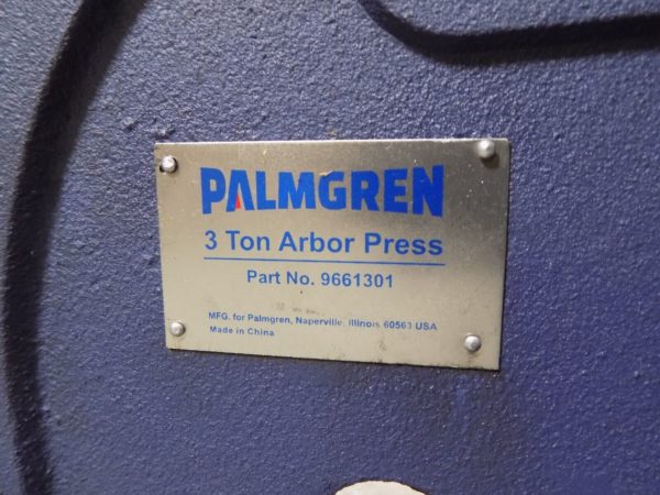 Palmgren 3 Ton Manual Single Leverage Arbor Press 9661301 Missing Parts