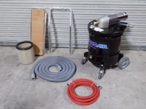 Guardair N201DC Portable Pneumatic Wet / Dry Vacuum Kit 20 Gal. Drum 10 HP