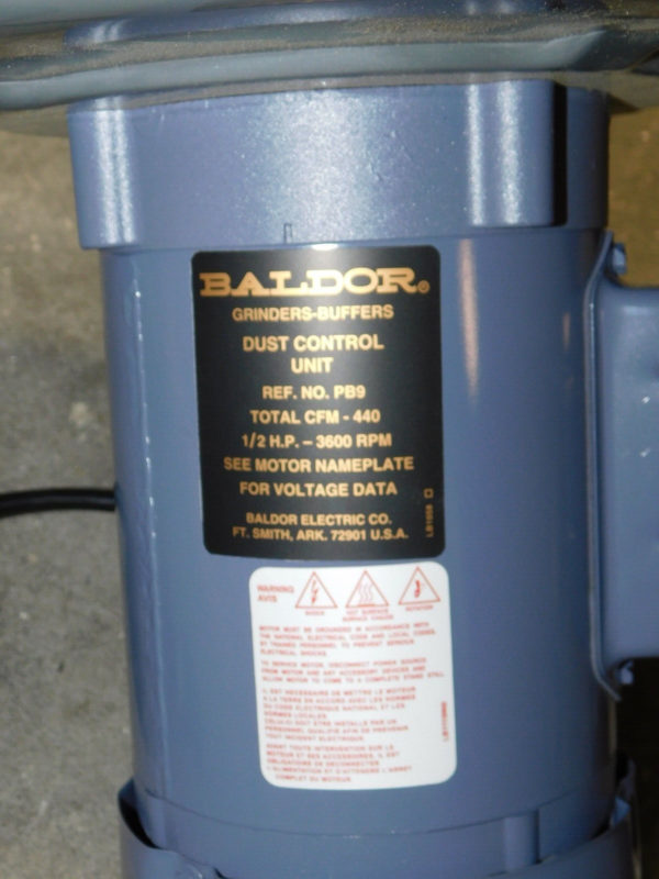 Baldor Pedestal Mount Dust Collector 115 Volt PARTS/REPAIR