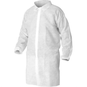 Kleenguard Pack of 50 A10 Size 3XL White Lab Coats 40106