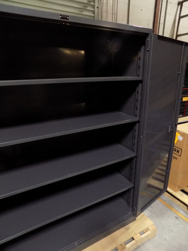 Hallowell Heavy Duty Steel Storage Cabinet 4-Shelf 78" H x 60" W x 24" D