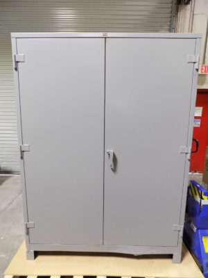Lyon Heavy Duty Storage Cabinet 4-Shelf 14 Ga. Steel 82" x 60" x 24" DD1145
