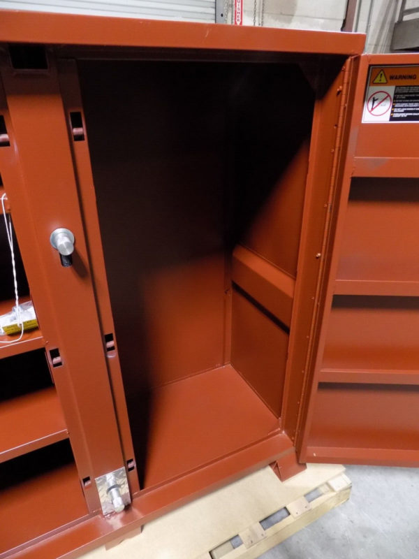 Jobox Heavy Duty 2-Door Open Side Cabinet 60" H x 60" W x 24" D 1-697990