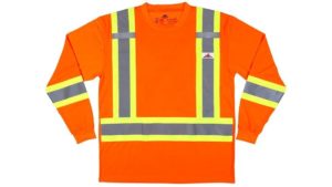 MCR Safety 3X Hi Vis Safety Work T-Shirts, Soft Poly, Long Sleeve QTY 10