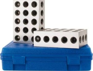 FOWLER 0.0003 Squareness Per Inch, Hardened Steel, 2-4-6 Block with 31 Hole Set