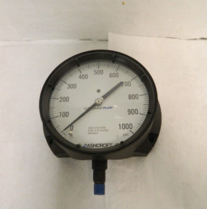 Ashcroft 6″ Dial 1/4 Thread 0-1,000 Scale Range Pressure Gauge 601379S02LXLL1K