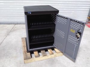 Oklahoma Sound 32-Device Duet Charging Cart 18 Ga. Steel 38" x 28" x 22" DCC
