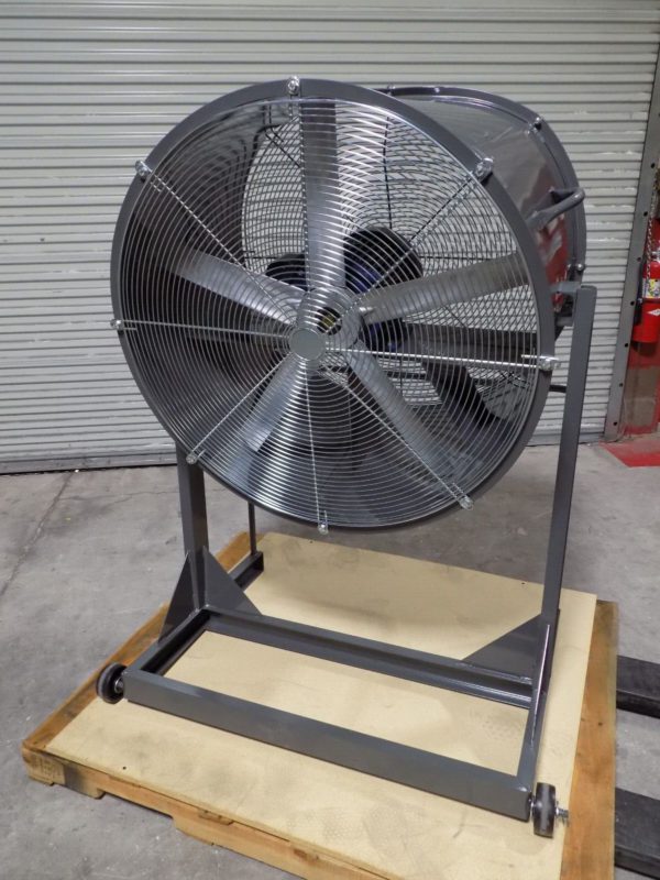 Industrial Direct Drive Fan w/ Floor Stand 36" Blade 3 HP 230/460v 3 Ph DAMAGED