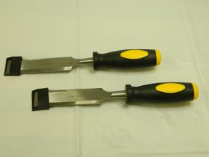 Precision Wood Chisel 1-1/8" Blade 10" OAL Black/Yellow Qty. 2 06790869