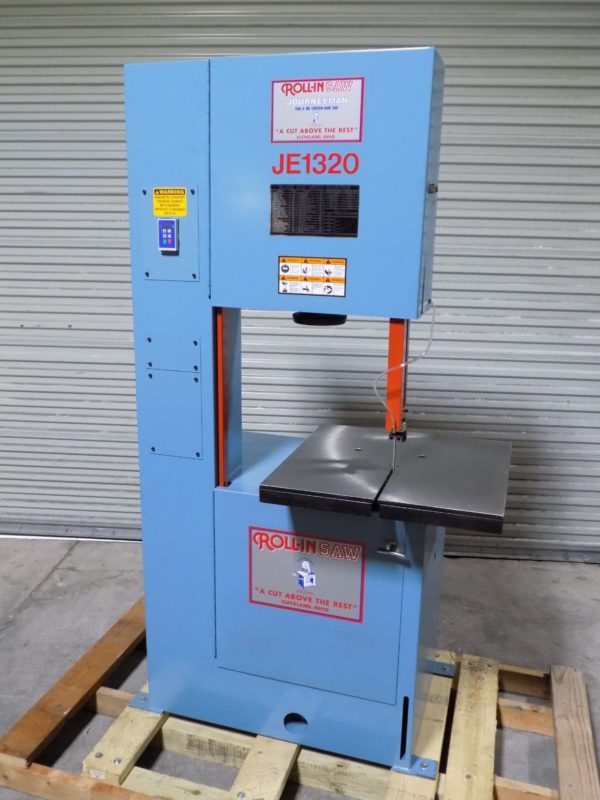 Roll-In Saw Journeyman Vertical Bandsaw 13" x 20" Capacity 220v 3 Phase JE1320