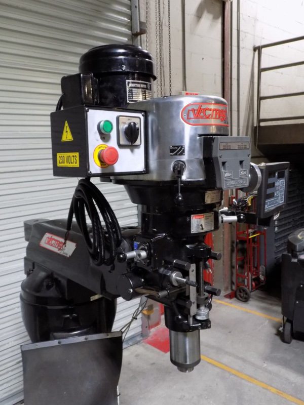 Vectrax 9" x 48" Variable Speed Milling Machine R8 Spindle 3HP 230/460v REPAIR