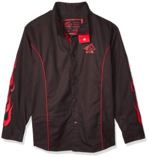 Black Stallion B9C BSX Contoured FR Cotton Welding Jacket Black/Red 3X-Large