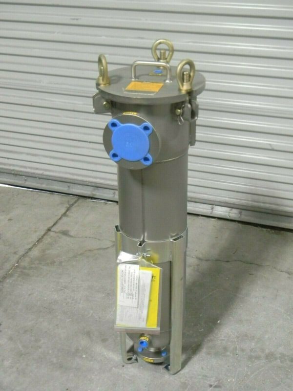 Parker Single Bag Filter Housing Vessel 316L Stainless Steel 160 gpm 6LFB12-2F