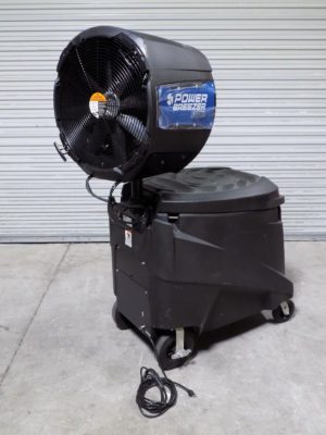 Power Breezer Portable Evaporative Cooling Fan 65600 BTU 8-Speed 110v PB4MAX