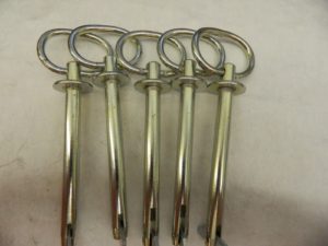 1/2″ Pin Diam, 5-3/4″ Long, Zinc Plated Steel Tension Lock Hitch Pin KP66845