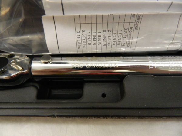 PRO-SOURCE Micrometer Type Ratchet Head Torque Wrench PRO-SARO200-IN