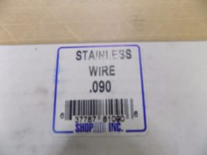Precision Music Wire Coil #32 0.09" x 51Ft 302/304 Tempered SS ASTM A580 81090