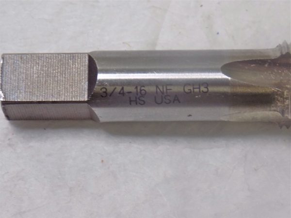 Michigan Drill HSS Ground Bottoming Hand Tap 3/4”-16 NF GH3 Qty-10 #770 3/4-16