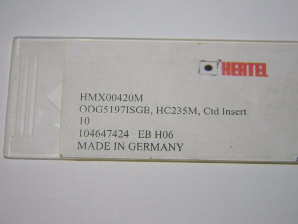 Hertel Carbide Inserts ODG5197ISGB Grade HC235M Qty. 10 #HMX00420M
