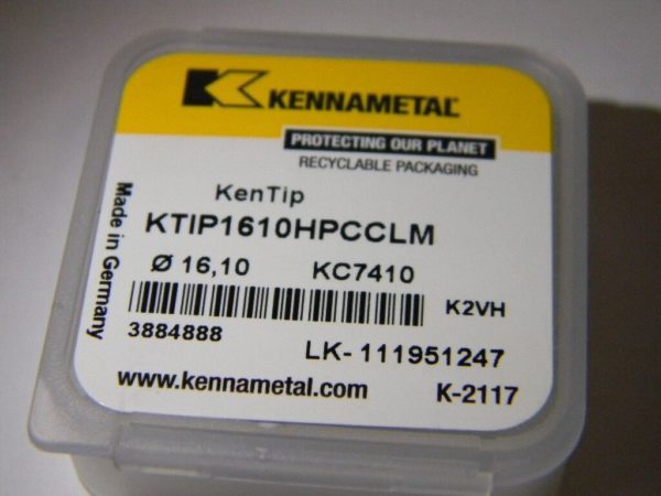 Kennametal KTIP1610HPCCLM KC7410 Drilling Insert #3884888