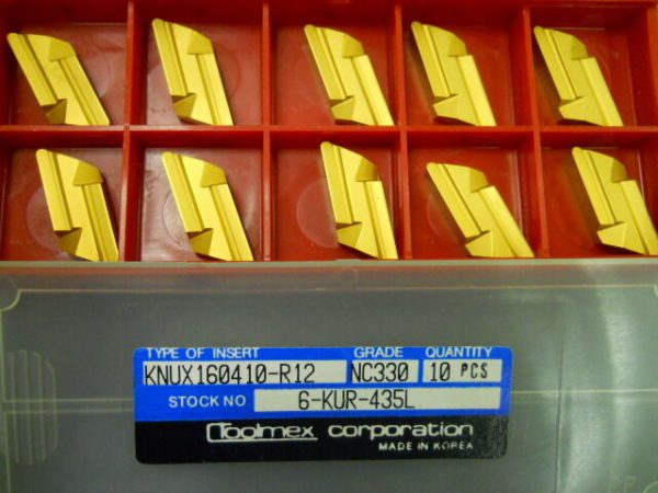 Toolmex KNUX160410-R12 NC330 Carbide Inserts Box of 10