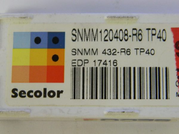 Secolor 17416 SNMM432 R6 TP40 Grade Carbide Turning Inserts