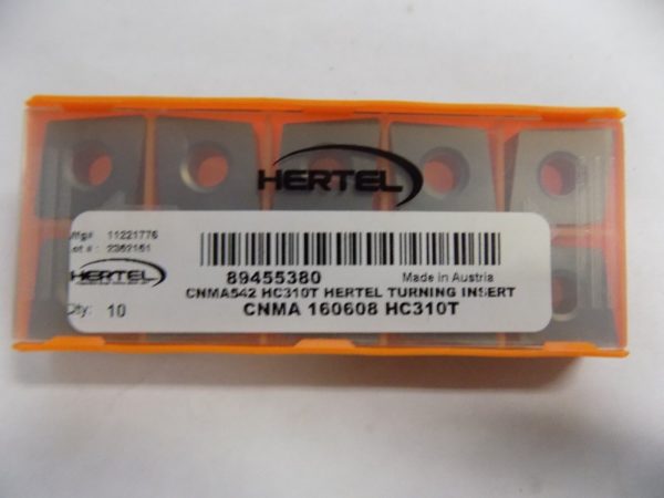 Hertel CNMA 160608 HC310T Carbide Turning Insert 89455380