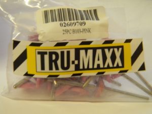 Tru-Maxx 5/8 x 3/16" x 1/8" Alum Oxide Mounted Stones B103-Pink Qty 25 02609709