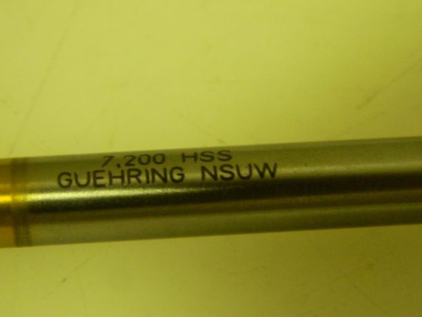 Guhring Extra Length Drill Bit 2 Pack 7.2mm 118° Spiral Flute HSS 9006660072000