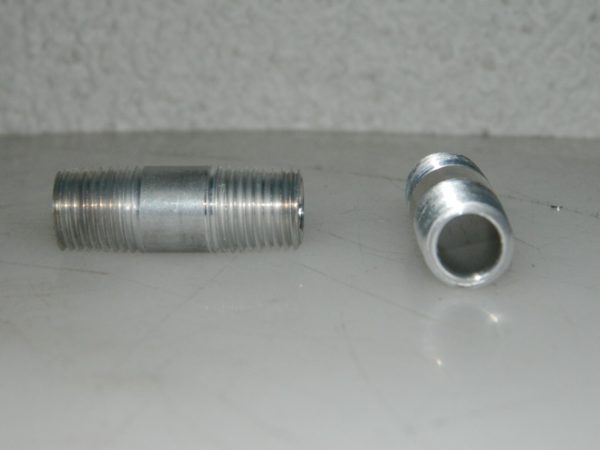 Merit Brass Aluminum Pipe Nipple 25 Pack 1/4" Pipe 1-1/2" Long 8004-150