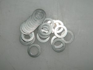 Gibraltar Round Shims 50Pk 0.014" Thick 0.313-0.318" In 0.495-0.505" OD 73842791