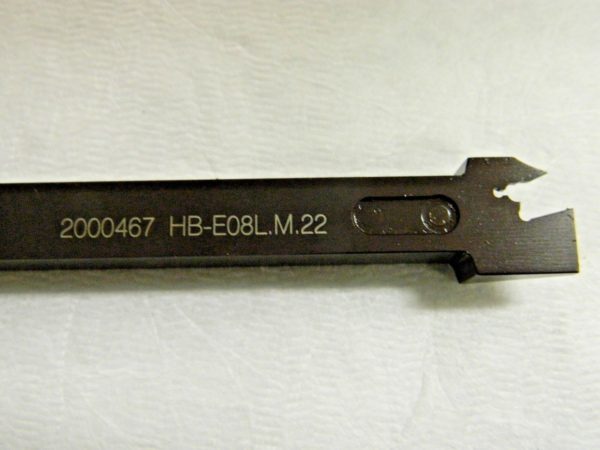 Hertel Indexable Cutoff Toolholder 1/2" x 1/2" x 6" HB-E08L.M.22 2000467