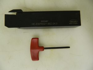 Hertel Indexable Cutoff Toolholder Right Hand 24-3. Insert HC-E32R0021-85D.24.3