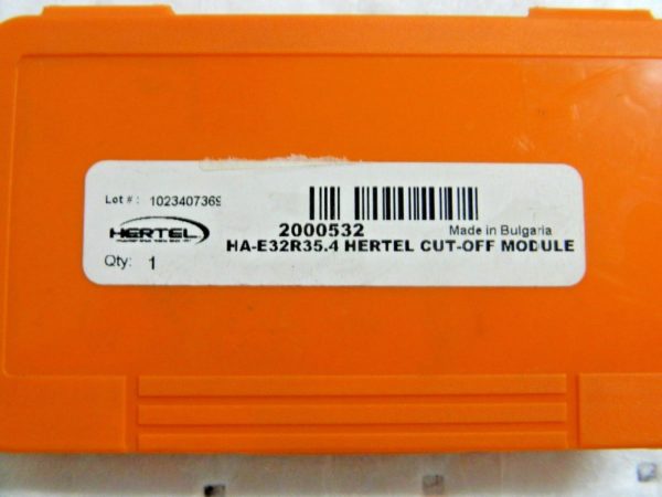 Hertel Indexable Cutoff & Grooving Support Blade RH Size 32 HA-E32R35.4 2000532