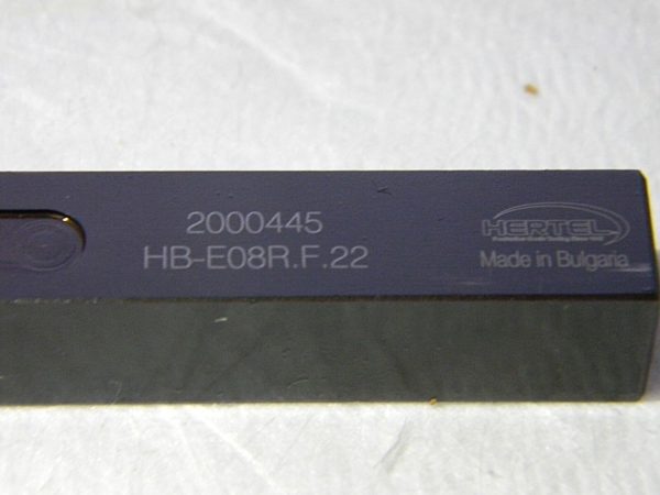 Hertel 1.1800" Right Hand Indexable Cutoff Toolholder HB-E08R.F.22 2000445