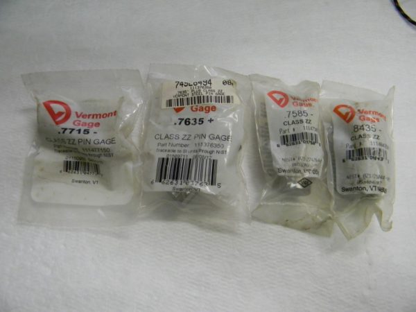 Vermontgage Single Replacement Pin Gages Mix Lot QTY 4 74926494