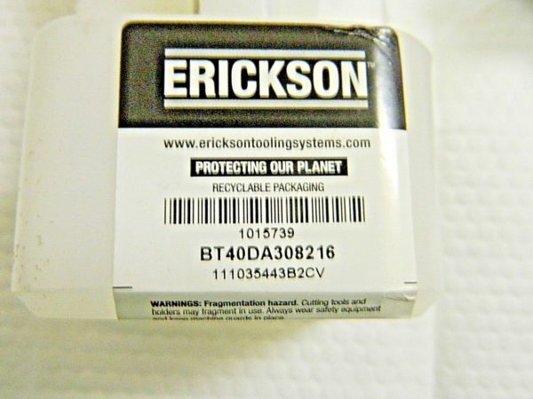 Erickson Double Angle Collet Chuck 2.16" Projection BT40DA308216 1015739